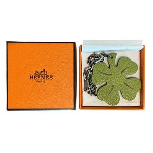 Hermés 4 Leaf Green/Orange Clover Charm - St Patrick's Day Special